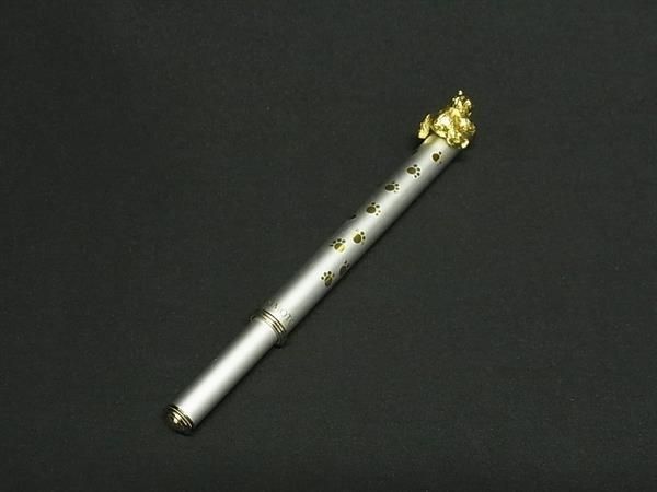 ■美品■ MIKIMOTO ミキモト 本真珠 アコヤ真珠 パール 約4mm ボールペン 筆記用具 ステーショナリー シルバー系×ゴールド系 DJ9712拍卖