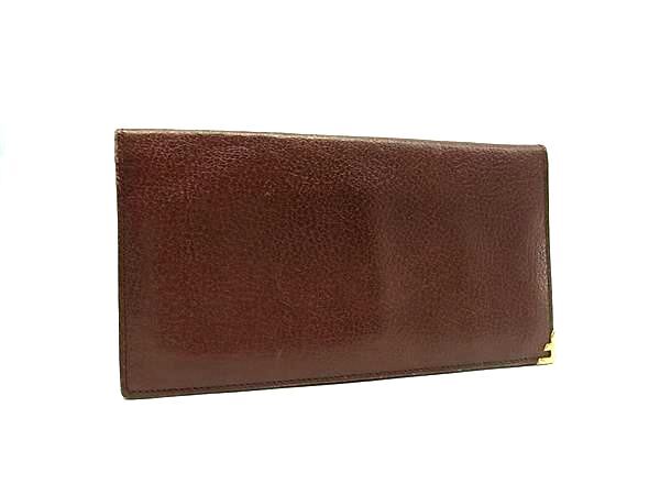 Salvatore Ferragamo フェラガモ レザー 二つ折り 長財布 ウォレット 札入れ カードケース メンズ ブラウン系 DJ4460拍卖
