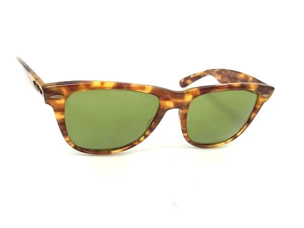 1円 Ray-Ban レイバン B&L ボシュロム WAYFARER ? べっ甲調 サングラス 眼鏡 めがね メンズ レディース ブラウン系 BQ2352拍卖