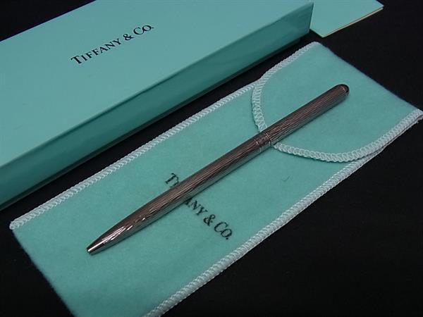 1円 TIFFANY&Co ティファニー SV925 ツイスト式 ボールペン 筆記用具 文房具 ステーショナリー レディース メンズ シルバー系 FU2983拍卖