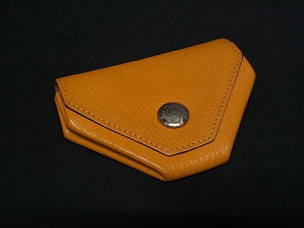 1円 HERMES エルメス ルヴァンキャトル シェーブル シルバー金具 コインケース コインパース 小銭入れ □C刻印 ライトブラウン系 BQ2393拍卖