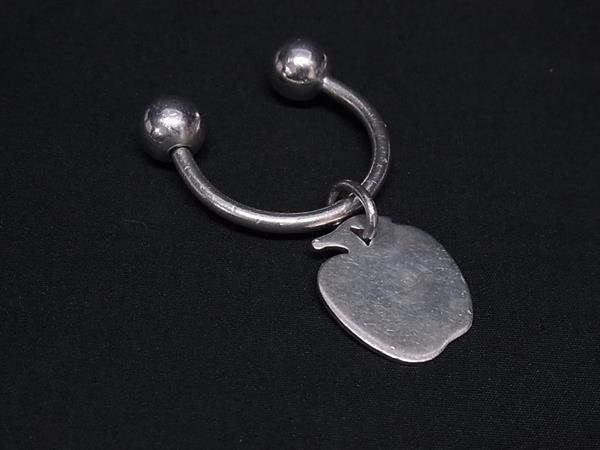 1円 TIFFANY&Co ティファニー SV925 アップル キーホルダー キーリング チャーム シルバー系 FV1331拍卖