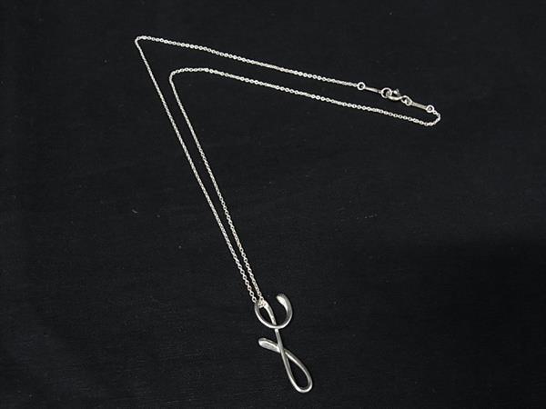1円 ■美品■ TIFFANY&Co ティファニー エルサペレッティ イニシャル y SV925 ネックレス ペンダント アクセサリー シルバー系 FL8980拍卖