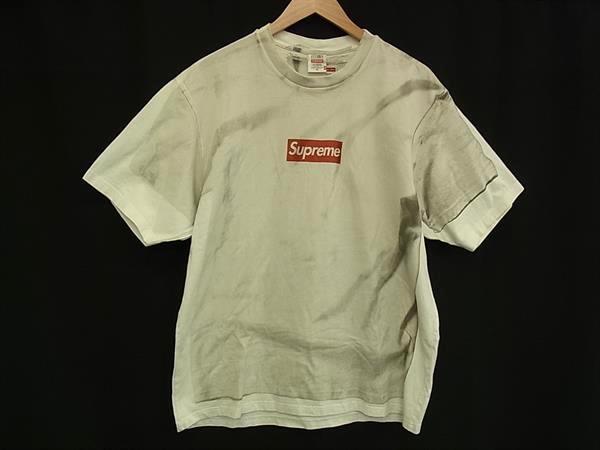 1円 Supreme シュプリーム MM6 メゾンマルジェラコラボ コットン100% 半袖 Tシャツ トップス サイズ M 洋服 アイボリー系 BM9845拍卖