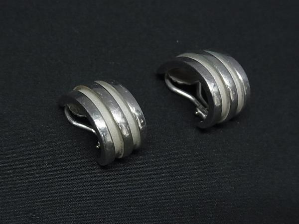 1円 TIFFANY&Co ティファニー グルーブド SV925 クリップ式 イヤリング アクセサリー レディース シルバー系 FR6073拍卖