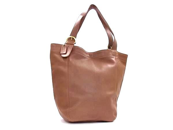 1円 COACH コーチ 4082 オールドコーチ ヴィンテージ USA アメリカ製 レザー トートバッグ ショルダー 肩掛け ブラウン系 FU2693拍卖