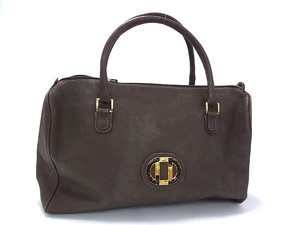 1円 GUCCI オールドグッチ ヴィンテージ レザー ハンドバッグ トートバッグ レディース ブラウン系 GB2174拍卖