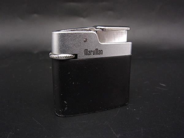 Maruman マルマン 高級ライター ガスライター 喫煙グッズ 喫煙具 レディース メンズ ブラック系×シルバー系 DK3950拍卖