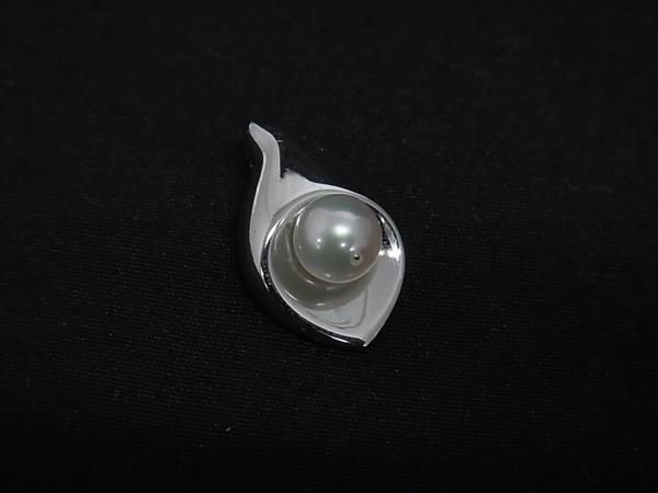 ■美品■ TASAKI タサキ 本真珠 アコヤ真珠 パール約6mm SV925 ネックレストップ ペンダントトップ アクセサリー シルバー系 DK3509拍卖