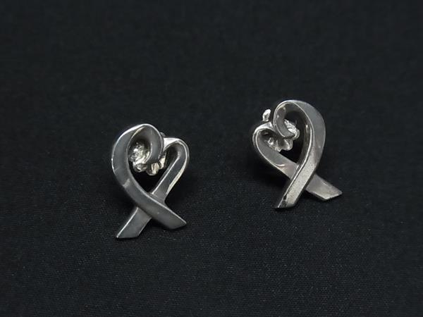1円 TIFFANY&Co ティファニー パロマピカソ ラビングハート SV925 ピアス アクセサリー レディース メンズ シルバー系 FV0643拍卖