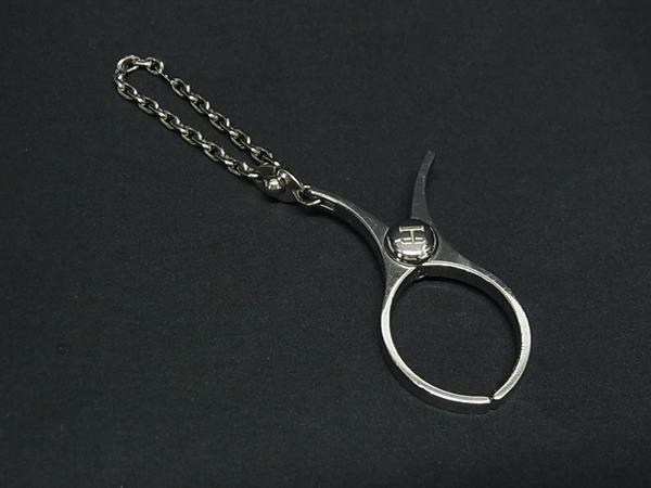 1円 ■美品■ HERMES エルメス フィルー グローブホルダー 手袋ホルダー チャーム レディース メンズ シルバー系 FP8114拍卖