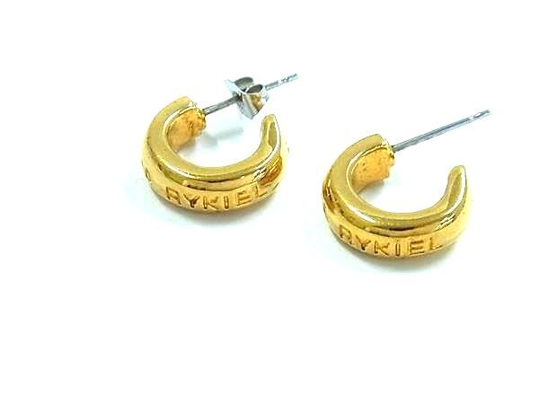 1円 ■美品■ SONIA RYKIEL ソニアリキエル ピアス アクセサリー レディース ゴールド系 FP8130拍卖