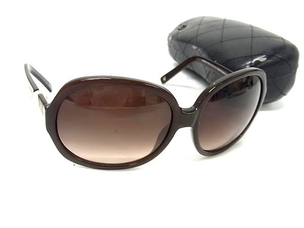 1円 CHANEL シャネル 5141-H C.1104/3C 62□16 125 ロゴ パール サングラス メガネ 眼鏡 レディース ブラウン系 FP8100拍卖