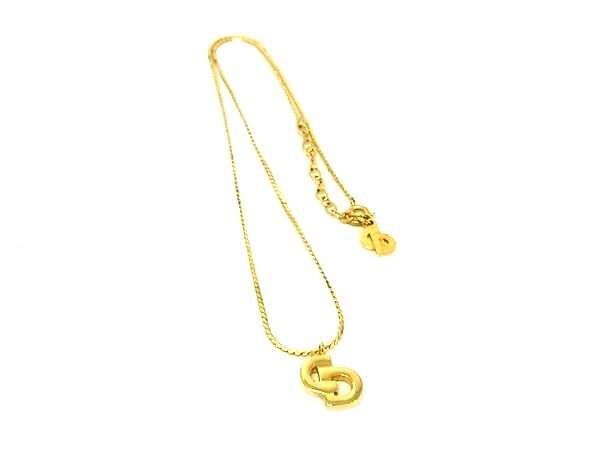 1円 ■美品■ ChristianDior クリスチャンディオール ヴィンテージ ネックレス ペンダント アクセサリー レディース ゴールド系 FP8215拍卖