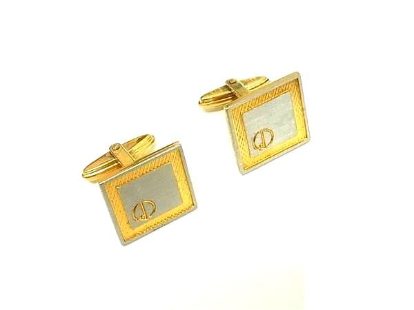 dunhill ダンヒル カフスボタン カフリンクス アクセサリー 紳士 ビジネス メンズ シルバー系×ゴールド系 DK5256拍卖