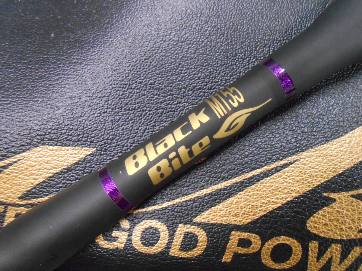 剛樹名竿 マグロ専用船竿 ブラックバイトM155 綺麗なお品です。大型キハダ、クロマグロのスタンディングに最適。拍卖