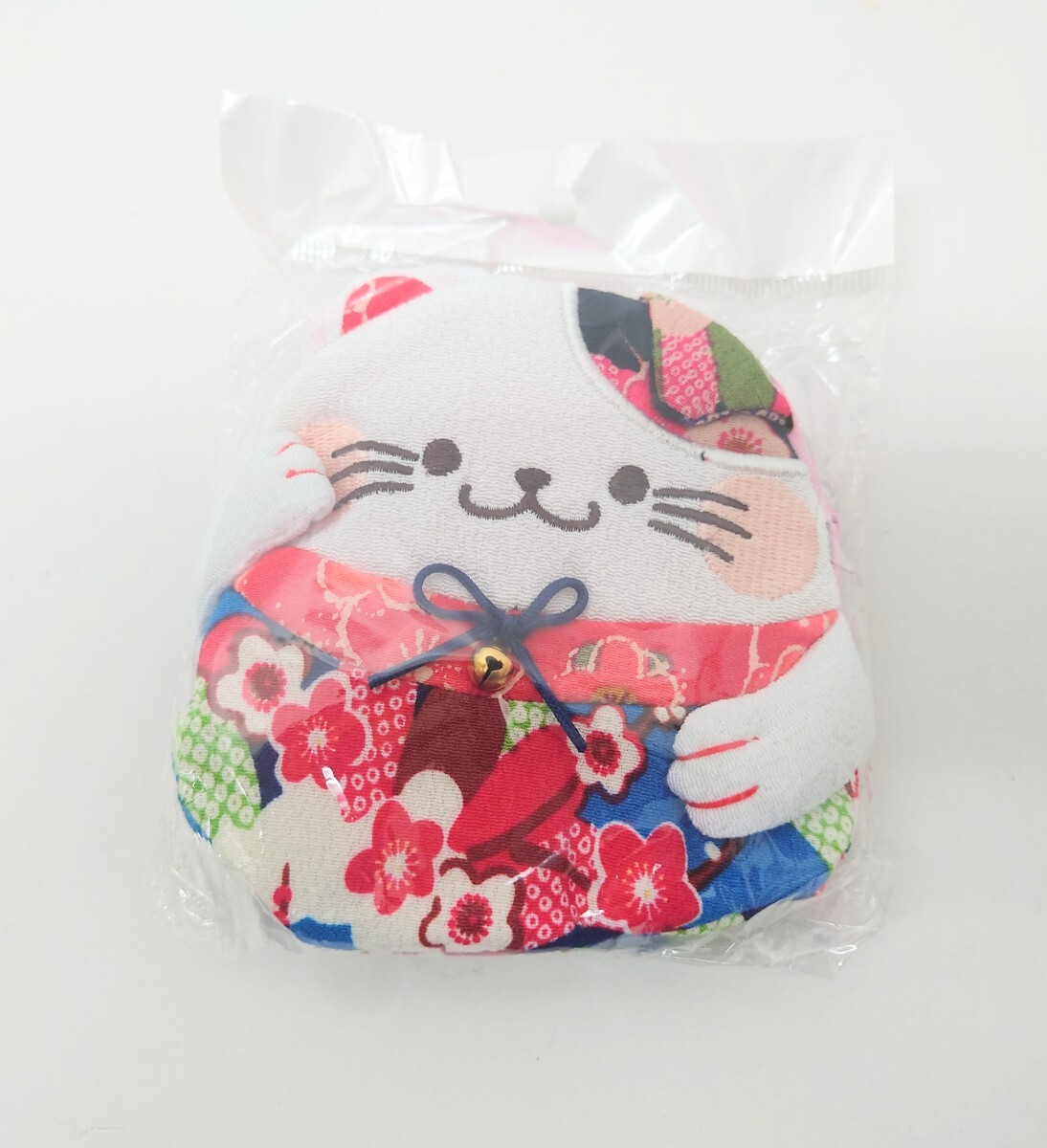 猫柄 猫雑貨 猫グッズ 招き猫 ミニポーチ 青 まねき猫 縁起物 和雑貨 和柄 猫 ニャンコ cat 拍卖