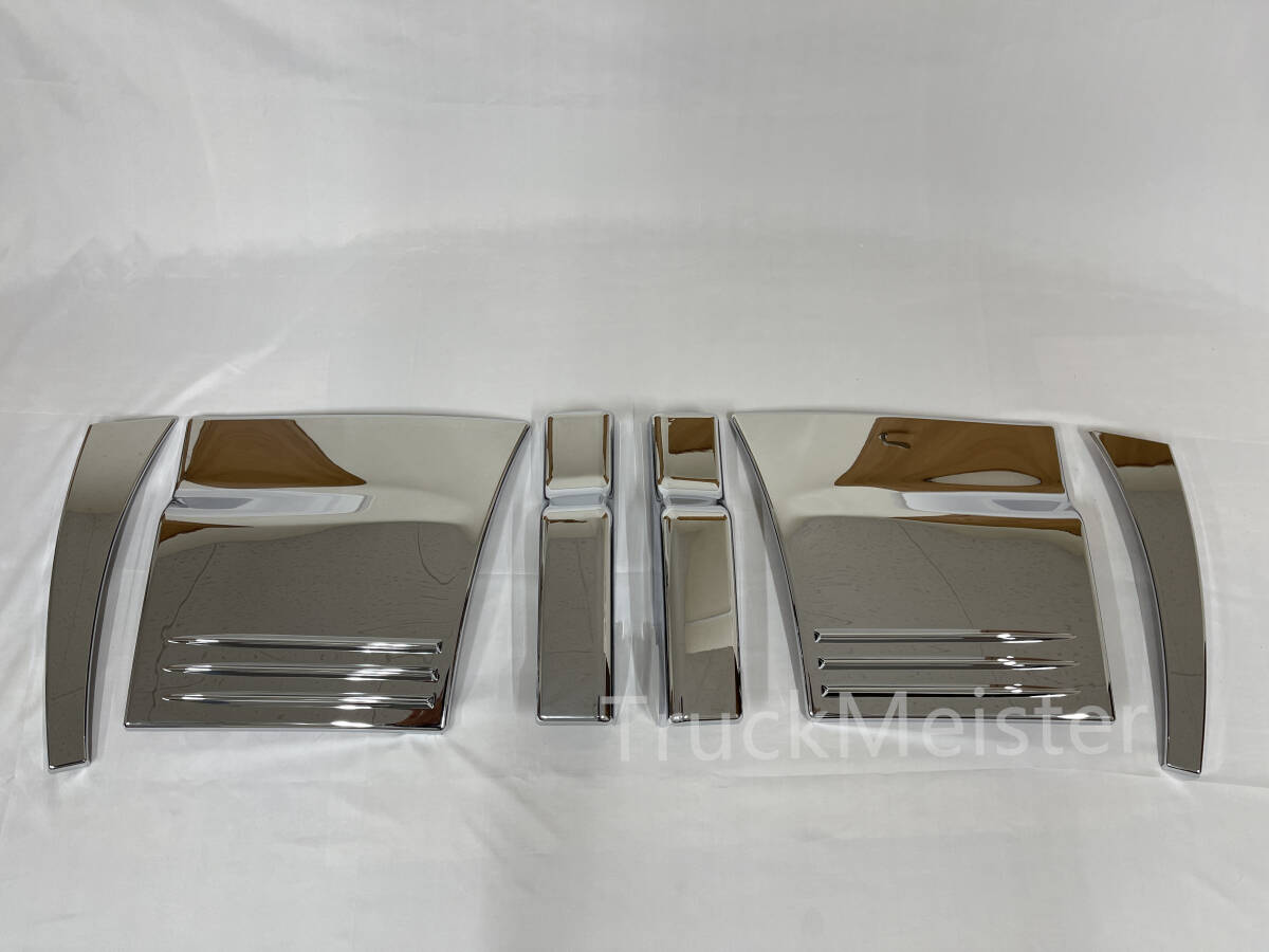 即納 日野 グランドプロフィア NEWプロフィア メッキ フェンダー ステップ カバー 三分割 ドアアンダー クォーターパネル デコトラ拍卖