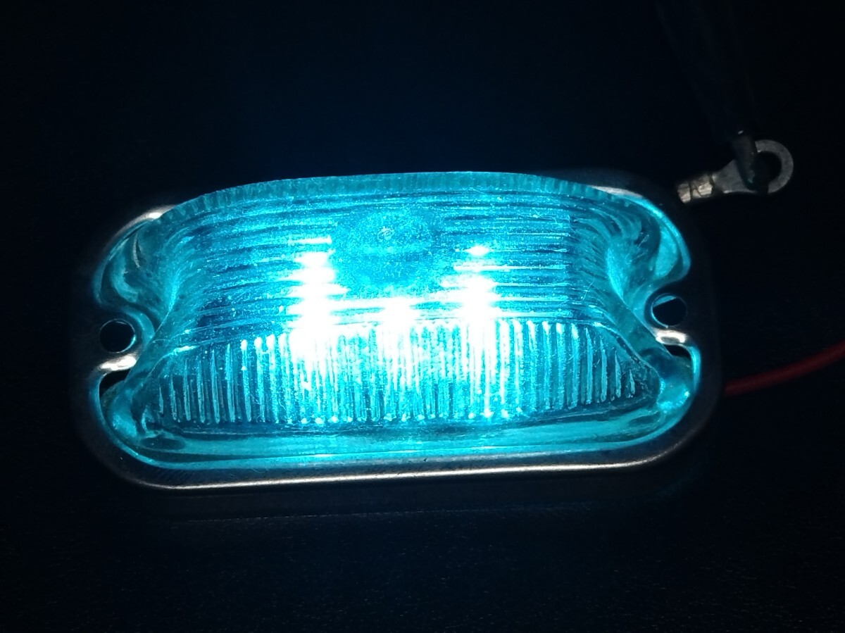 アイスブルー 24V 角マーカー LEDユニット デコトラ トラック マーカー 拍卖