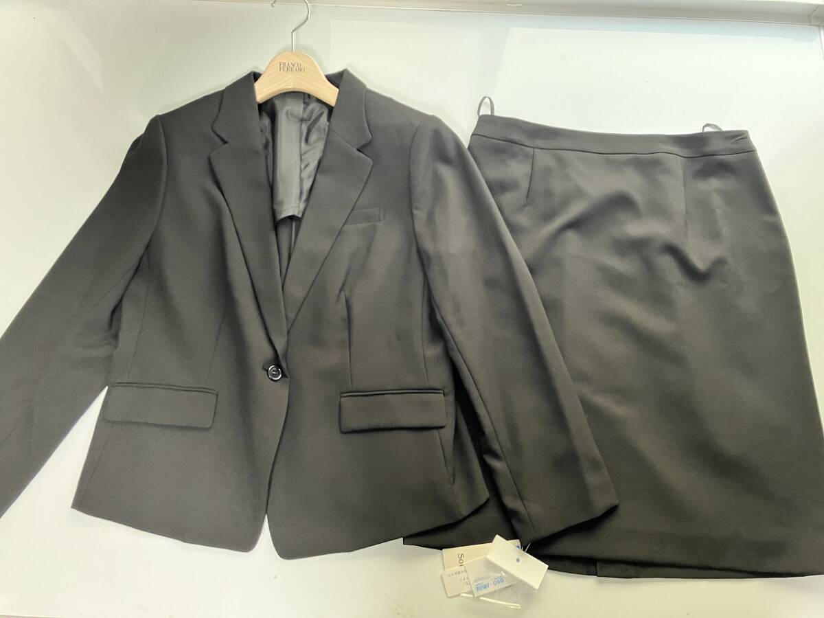 新品。■15号(3L)大きいサイズ■定番テーラージャケットスーツデオドラント+丸洗いOK■ブラック拍卖