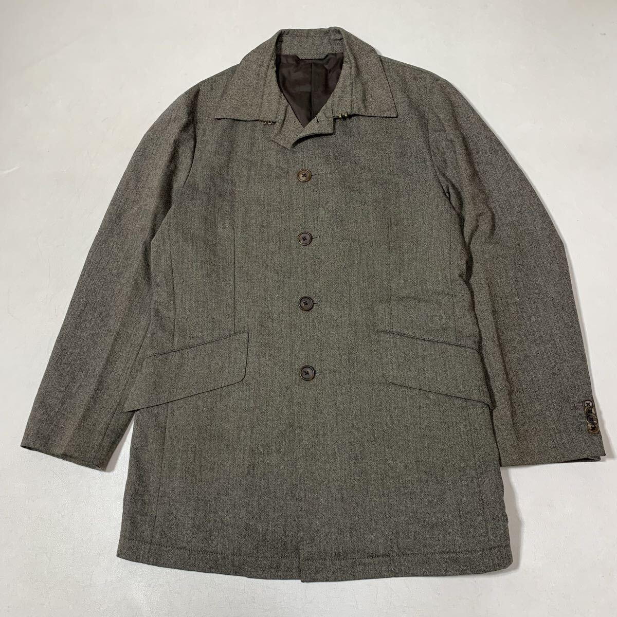 A ポールスミス Paul Smith COLLECTION ウール ステンカラーコート ブラウン L メンズ フォーマル 51027D拍卖