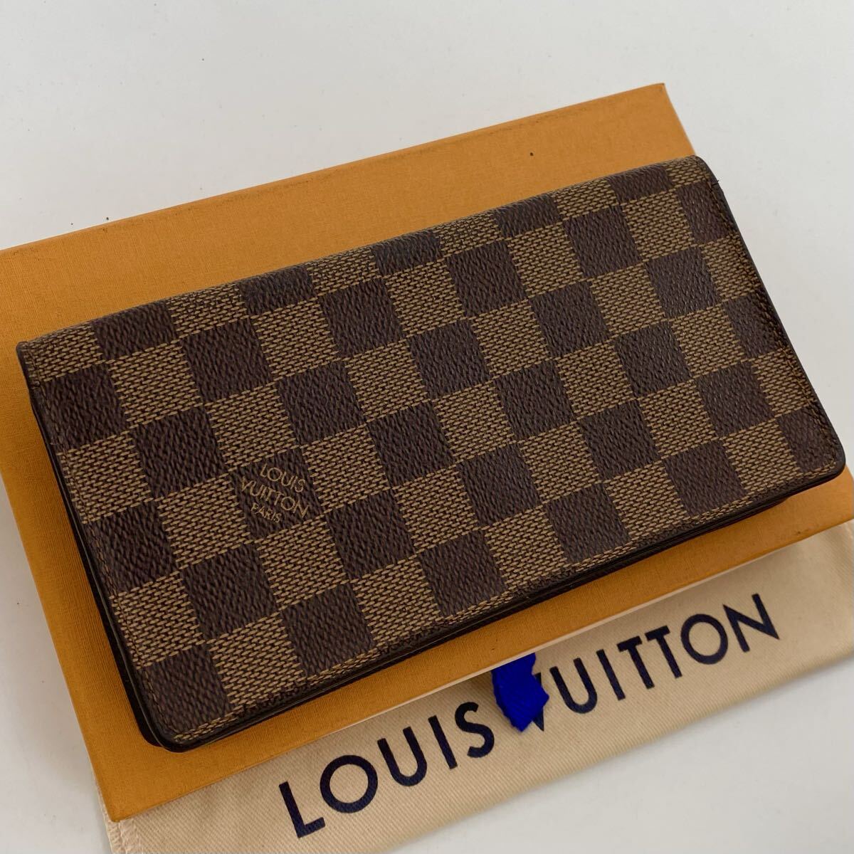 【ほぼ極美品】LOUIS VUITTON ルイヴィトン ダミエ  ポルトバルールガルトクレディ 長財布 札入れ 財布 レディース メンズ 88拍卖