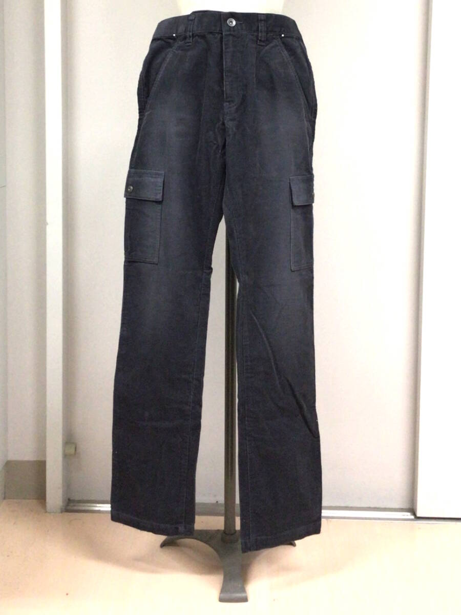 新品 ユニクロ UNIQLO コーデュロイ カーゴパンツ 82cm ダークグレー CORDUROY CARGOPANTS DarkGray拍卖