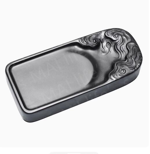 多機能小硯原石歙硯筆置文房四宝書道専用墨墨皿鎮紙鎮尺硯拍卖