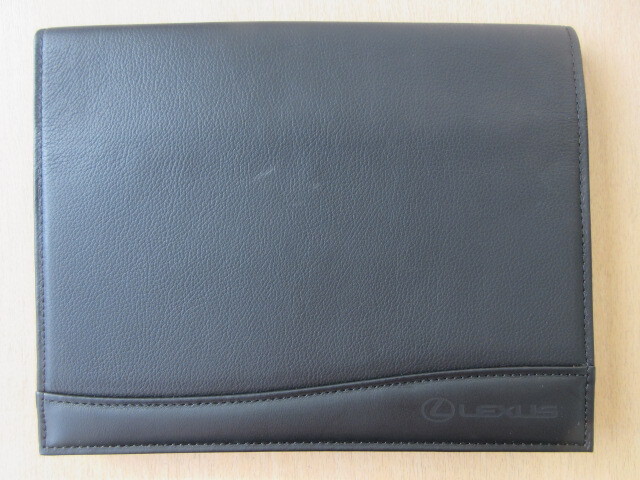 ★01787★レクサス LEXUS レザー ケース ブラック 取扱説明書ケース 取扱説明書入 取説ケース マニュアルケース★拍卖