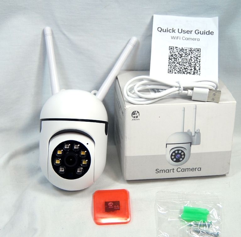 ■双方向オーディオビデオカメラ、パン/チルト/ズーム機能付/2.4G WiFi+32G SDカード付■拍卖