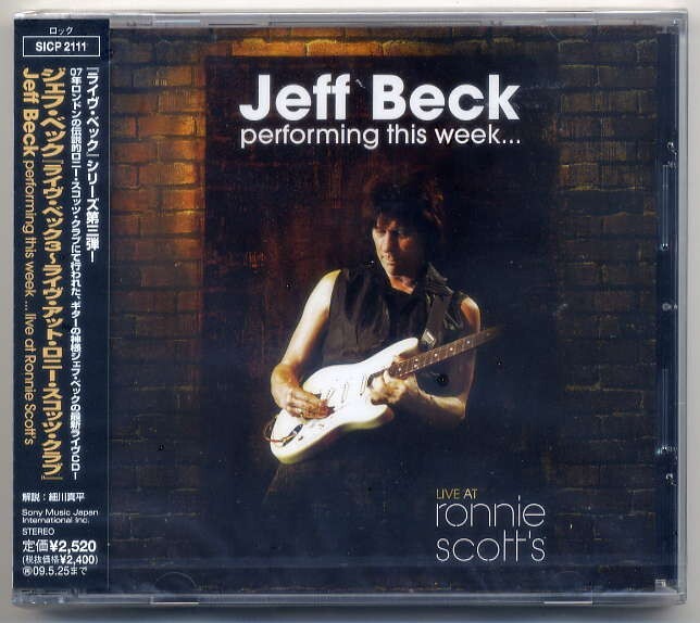 ☆ジェフ・ベック Jeff Beck 「ライヴ・ベック3~ライヴ・アット・ロニー・スコッツ・クラブ」 新品 未開封拍卖