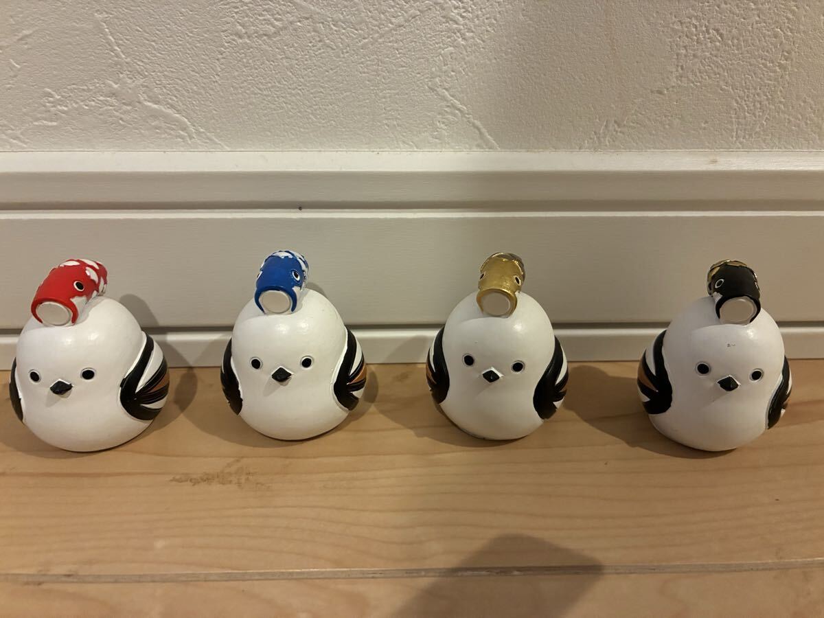 シマエナガ 頭の上に 鯉のぼり 4個 あたまのうえに こいのぼり 未使用品拍卖