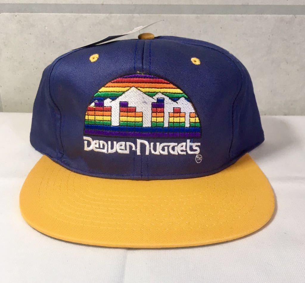 未使用 タグ付 / NBA Denver Nuggets Snapback Cap / 90s デッドストック スナップバックキャップ拍卖