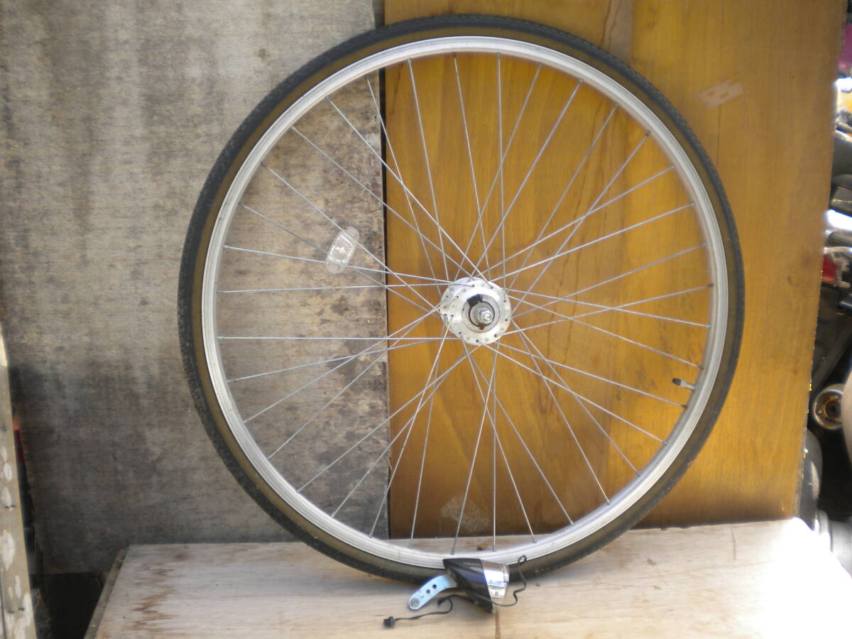 ★レストア・リペア用 らくらくオートライト 27インチホイールタイヤ付き LED 程度中 A-648 251023★拍卖