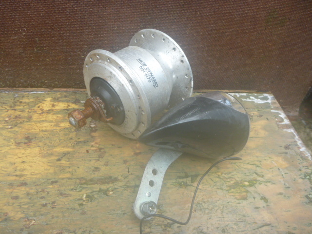 ★レストア・リペア用 組立に自信がある方如何ですか?26インチ らくらくライト&ダイナモセット LED 程度下 D-153 24025★拍卖