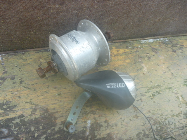 ★レストア・リペア用 組立に自信がある方?26インチ らくらくライト&ダイナモセット LED 程度下 D-155 24026★拍卖