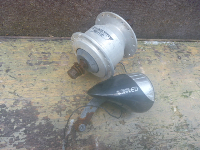 ★レストア・リペア用 組立に自信がある方?26インチ らくらくライト&ダイナモセット LED 程度下 D-156 24026★拍卖