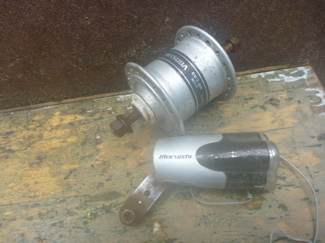 ★レストア・リペア用 組立に自信がある方?26インチ らくらくライト&ダイナモセット LED 程度下 D-158 24027★拍卖