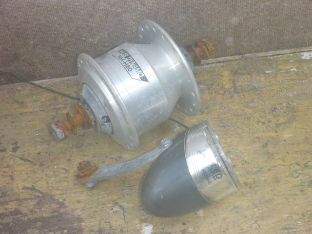 ★レストア・リペア用 組立に自信がある方如何ですか?27インチ らくらくライト&ダイナモセット LED 程度下 D-139 240127★拍卖