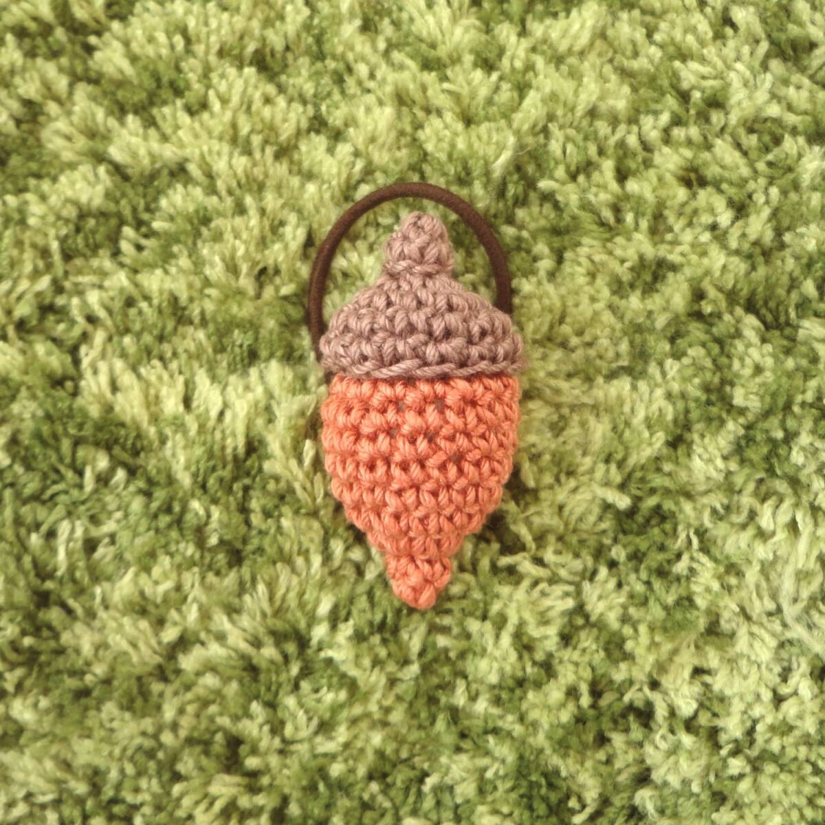 どんぐりのヘアゴム*レース編み*OR*ハンドメイド*b910∴再販∴拍卖