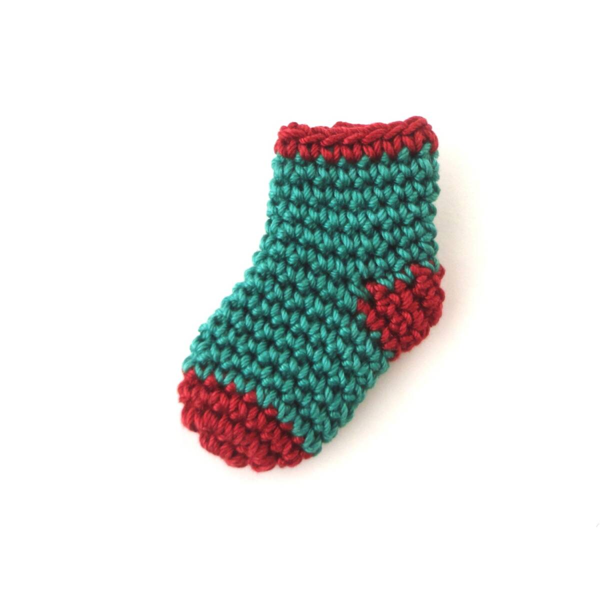 クリスマス☆彡靴下のブローチ*レース編み*ハンドメイド*b919拍卖