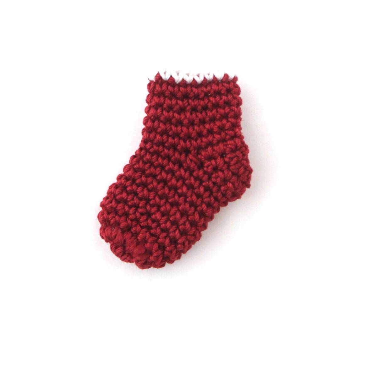 クリスマス☆彡靴下のブローチ*レース編み*ハンドメイド*b922拍卖