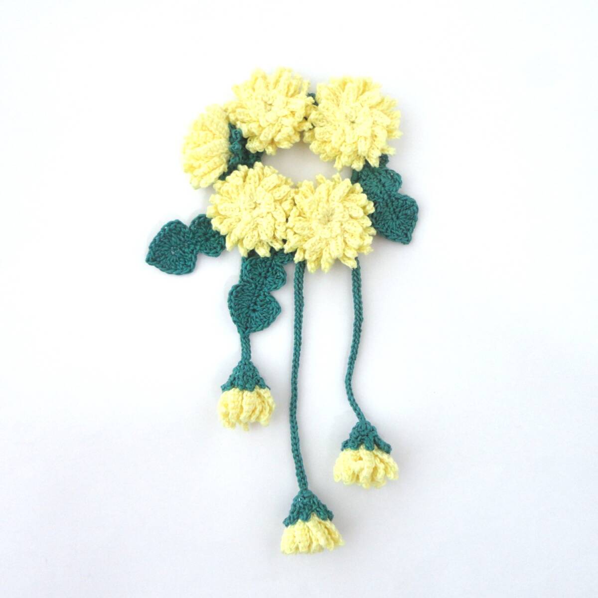 たんぽぽのシュシュ*ブーケ*ヘアゴム*LYE*ハンドメイド*レース編み*∵再販×12∵*b930拍卖