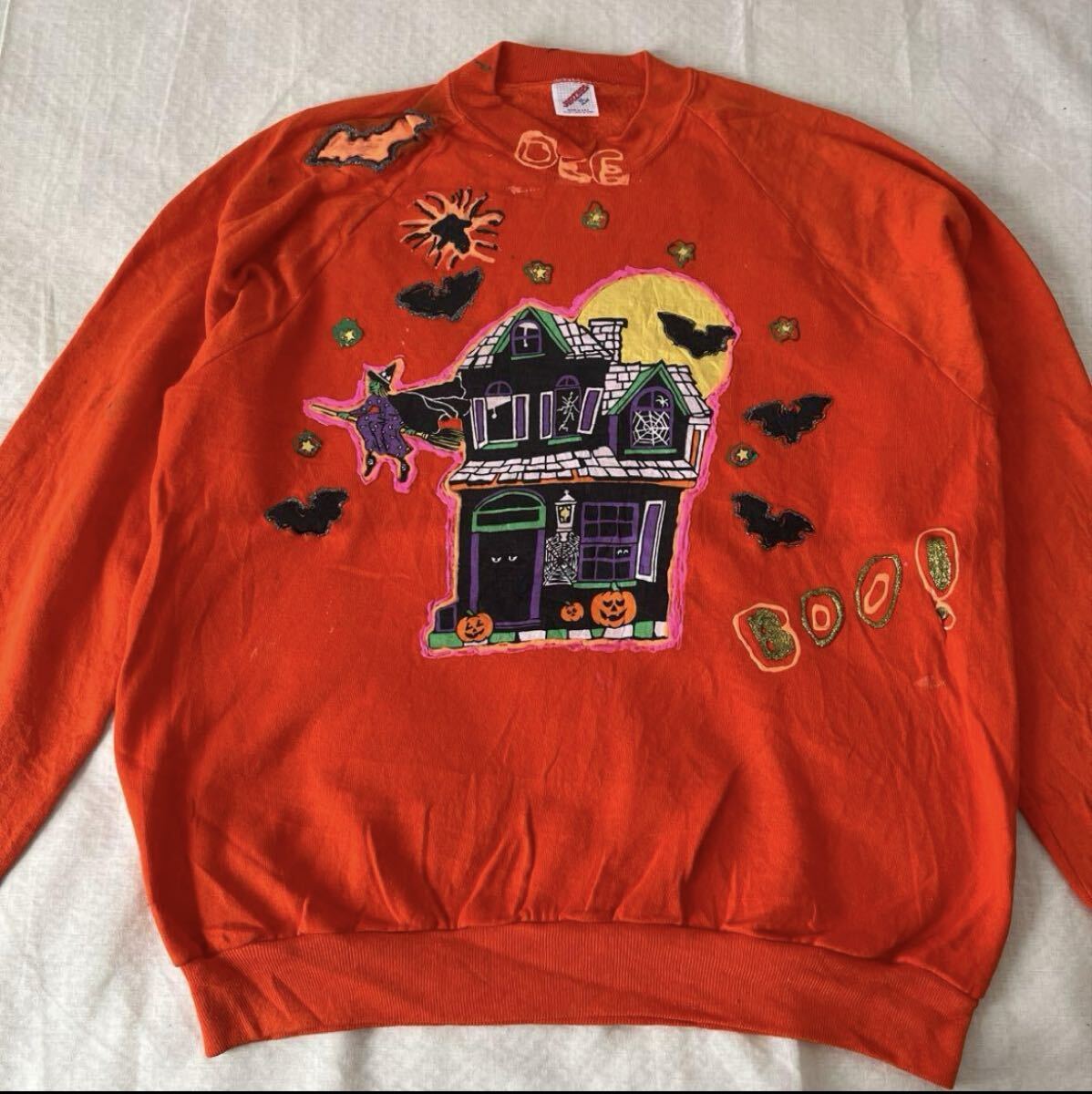 USA製 80's ビンテージ ジャージーズ ハロウィン リメイク スウェット トレーナー 男女兼用拍卖