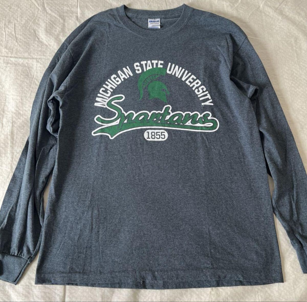 US古着 Michigan State University Spartans ロンT 長袖シャツ 長袖Tシャツ拍卖