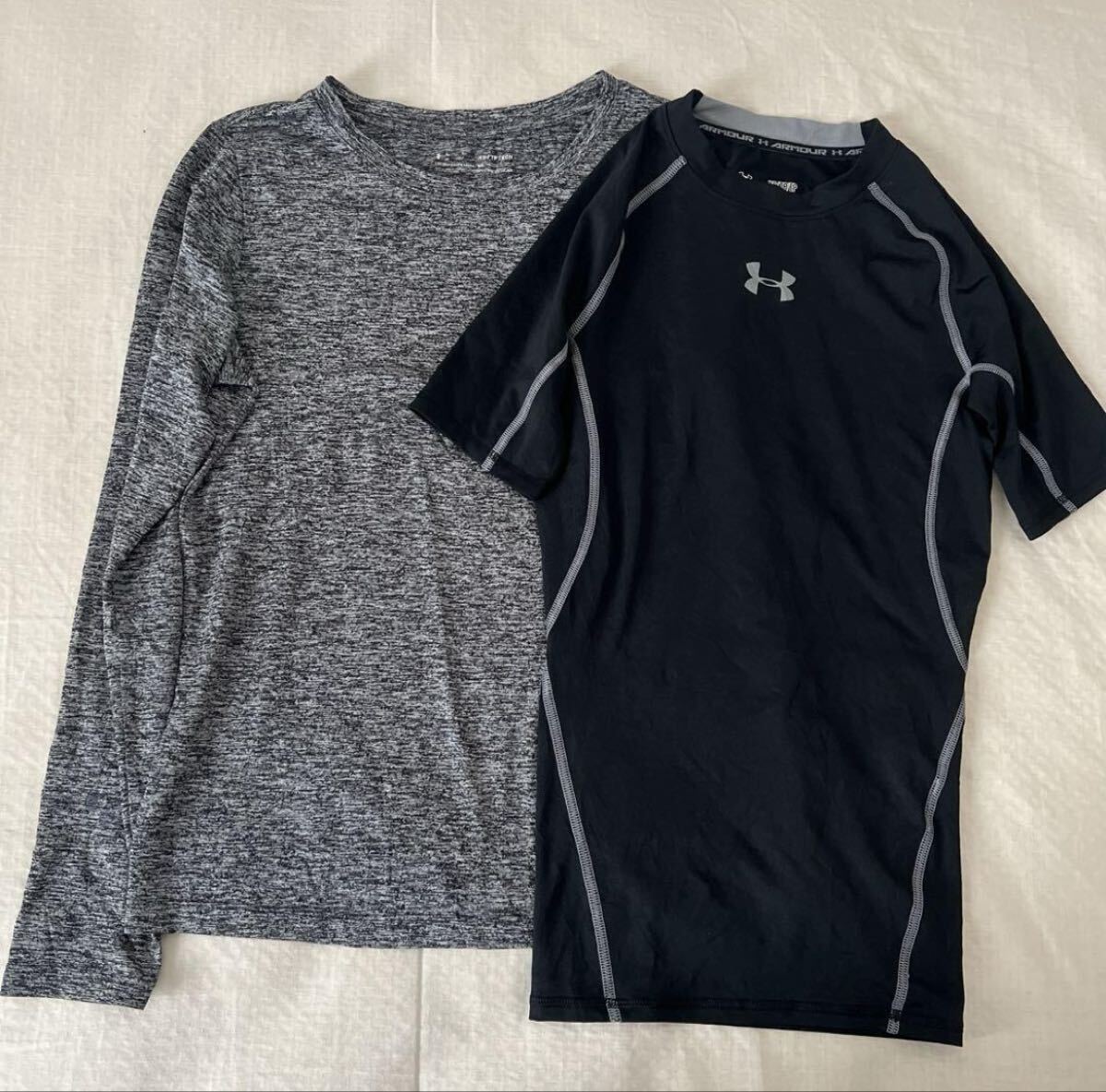 Under Armour アンダーアーマー Heatgear 長袖 半袖 シャツ 2点 セット拍卖