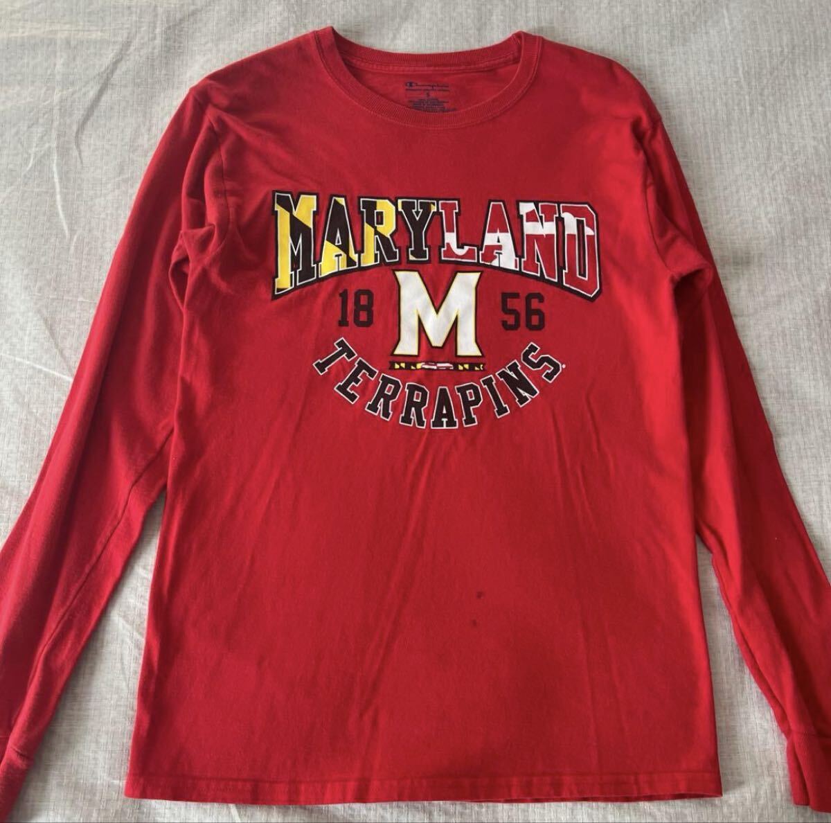 US古着 チャンピオン メリーランド大学 テリピンズ カレッジ 長袖 ロンT拍卖