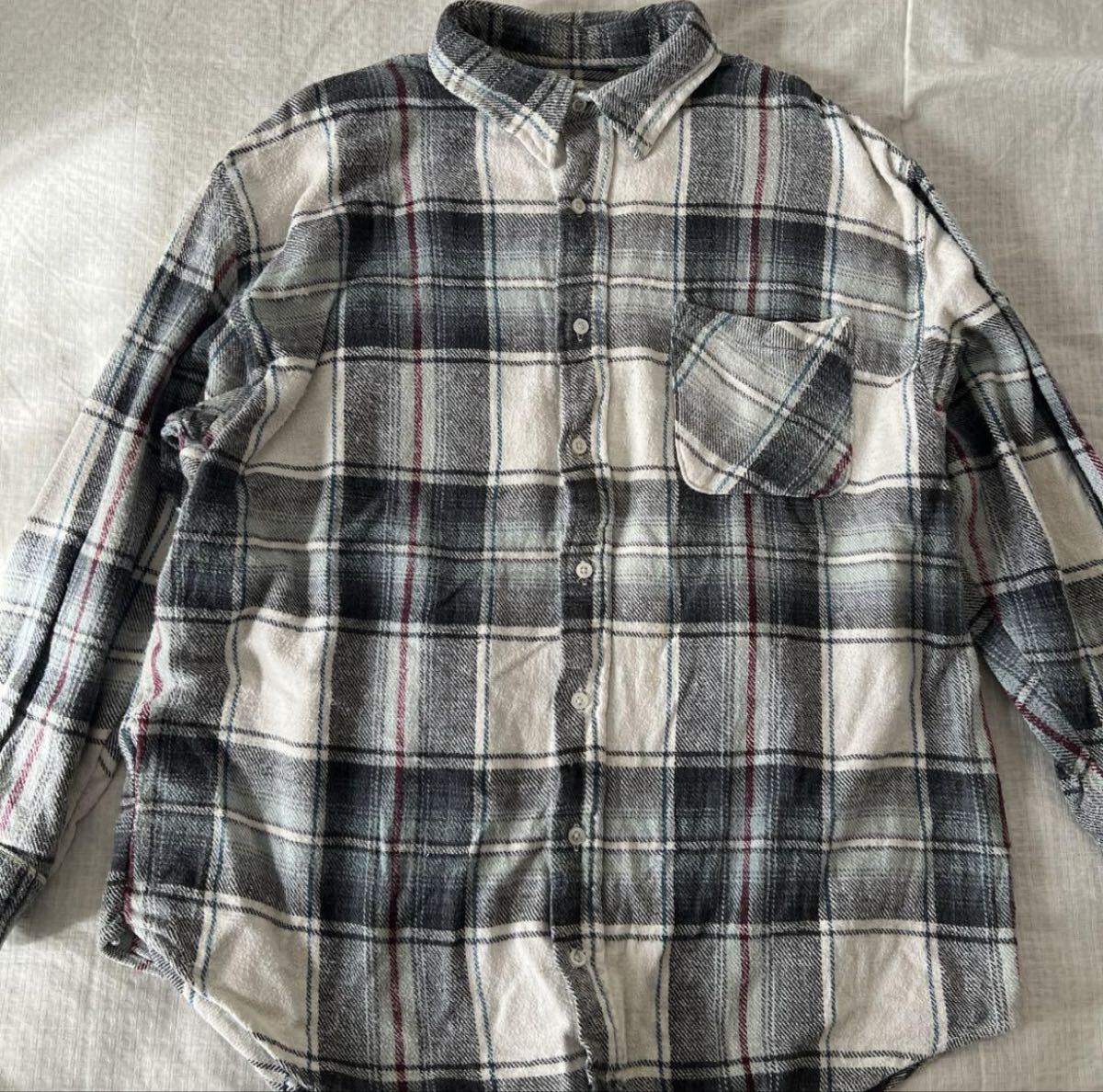 90's vintage WEEDS フランネル チェック柄 長袖シャツ拍卖