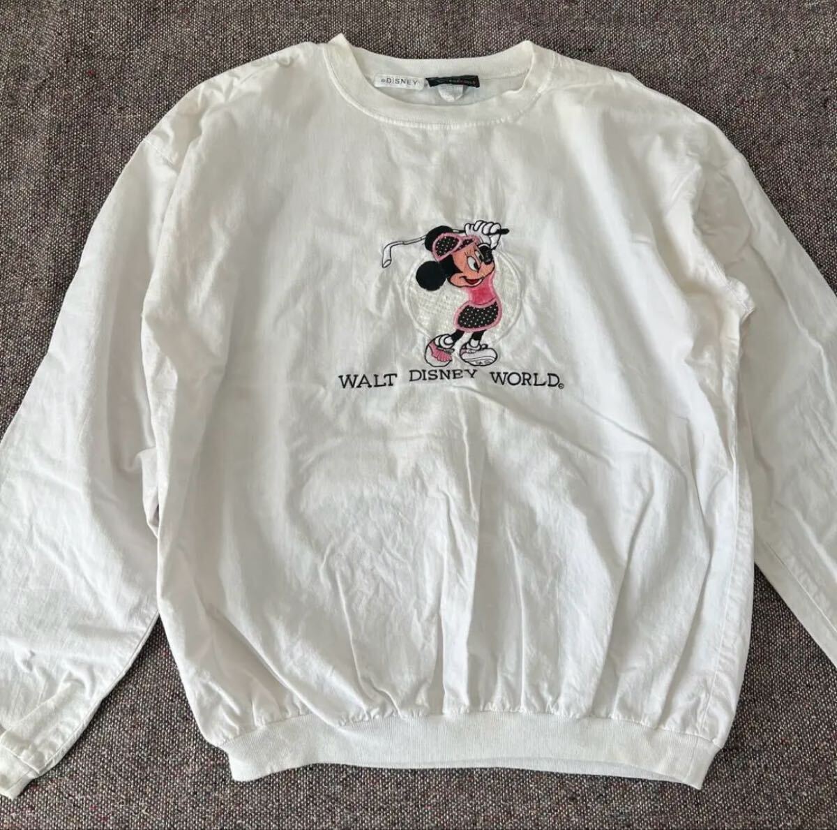 vintage Disney Needleworks Creations 刺繍 プルオーバー ビンテージ ディズニー ミニー拍卖