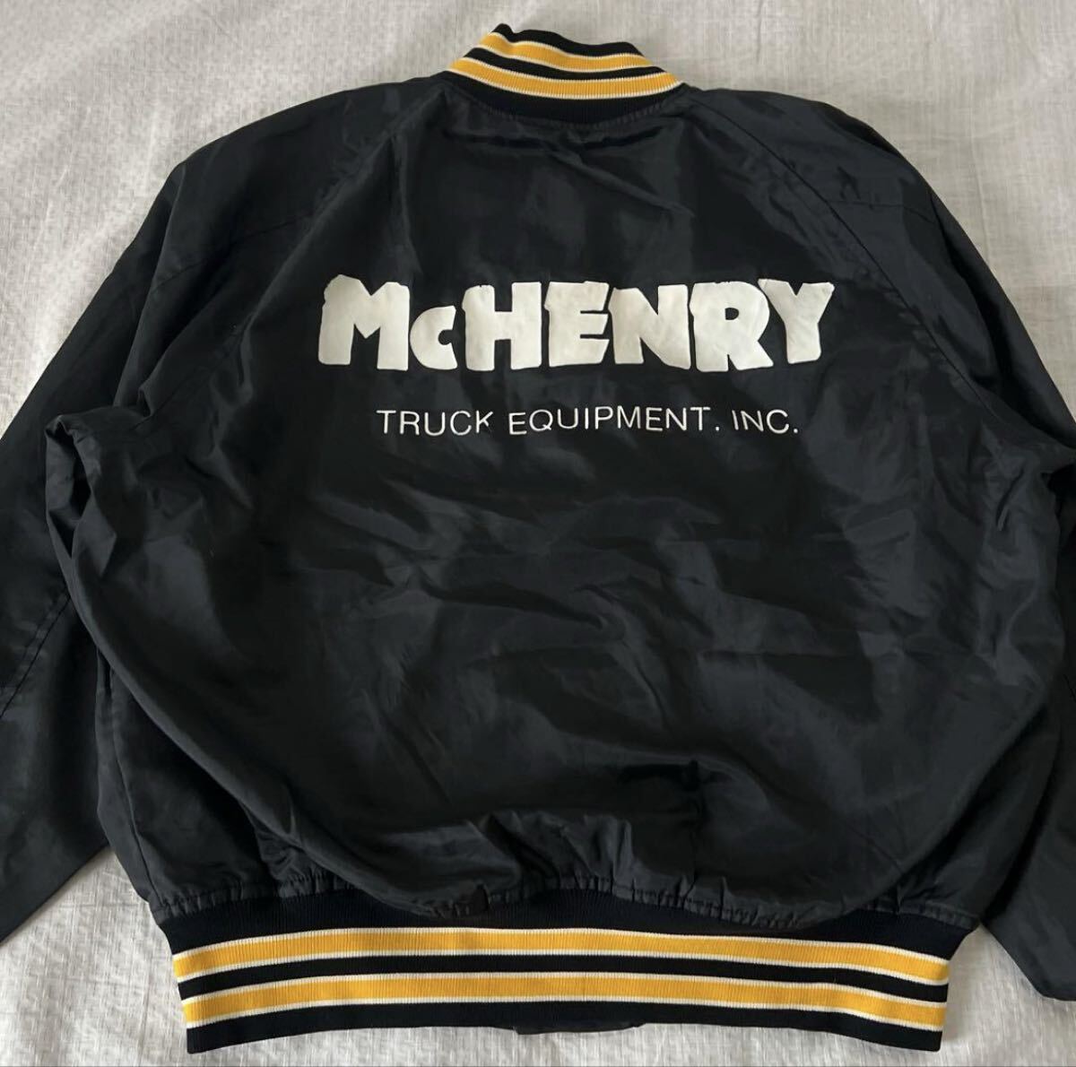 USA製 vintage Fab Knit Mchenry ナイロンジャケット スカジャン ヴィンテージ拍卖